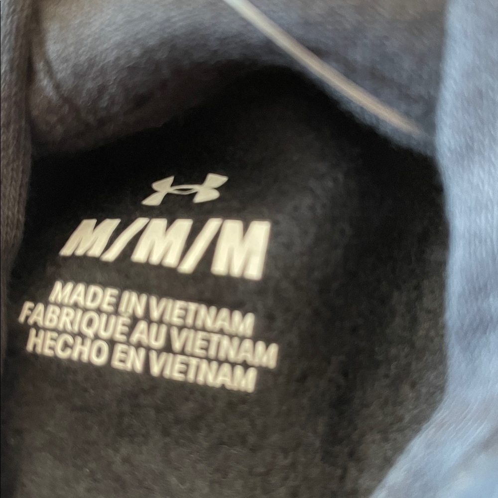 Under Armour Black and White Fleece Hoodie - Picture 3 of 4